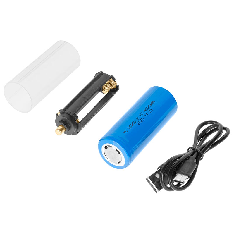 Lanterna LED Cree 1000lm Ip65 26650 Rebel Xhp 50 cu baterie reincarcabila si USB