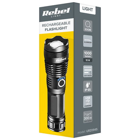 Lanterna LED Cree XHP50 10W 1000LM IP65 26650 Rebel