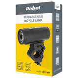 Lanterna Bicicleta cu Acumulator 18650 Rebel Urz 0948 cu baterie 2000 mAh, USB si Rezistenta la Apa