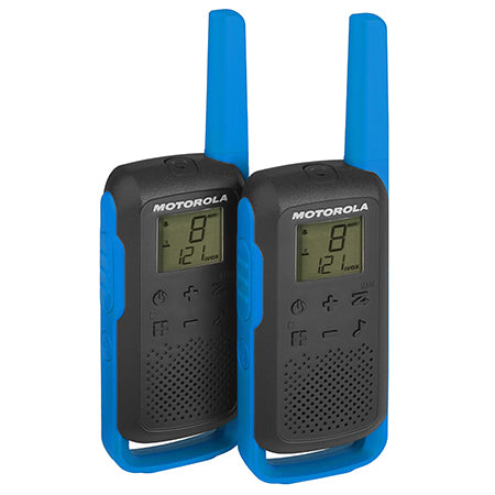 Statie Radio Pmr Set 2 Buc Blue T 62 cu baterie 800 mAh si USB