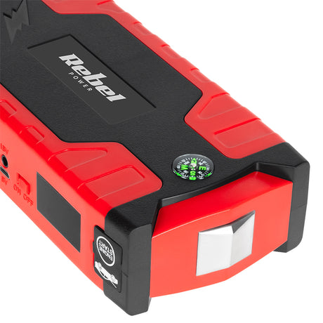 Jump Starter Power Bank si Compresor Rebel Urz 0967 cu baterie 10000 mAh si USB