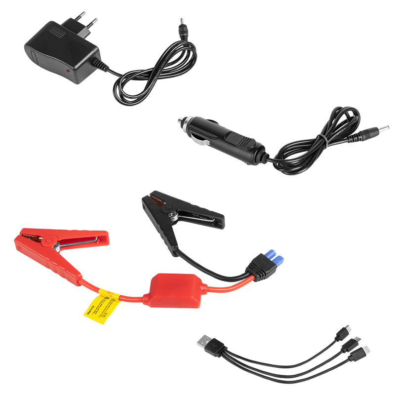 Jump Starter Power Bank si Compresor Rebel Urz 0967 cu baterie 10000 mAh si USB