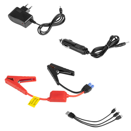 Jump Starter Power Bank si Compresor Rebel Urz 0967 cu baterie 10000 mAh si USB