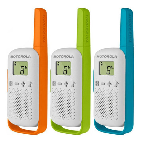 Statie Radio Pmr Set 3 Buc Motorola T 42 cu afisaj LCD si baterie reincarcabila
