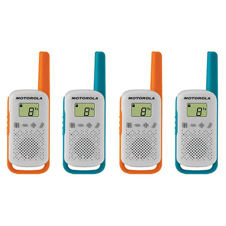 Statie Radio Pmr Set 4 Buc Motorola T 42 cu afisaj LCD si baterie reincarcabila