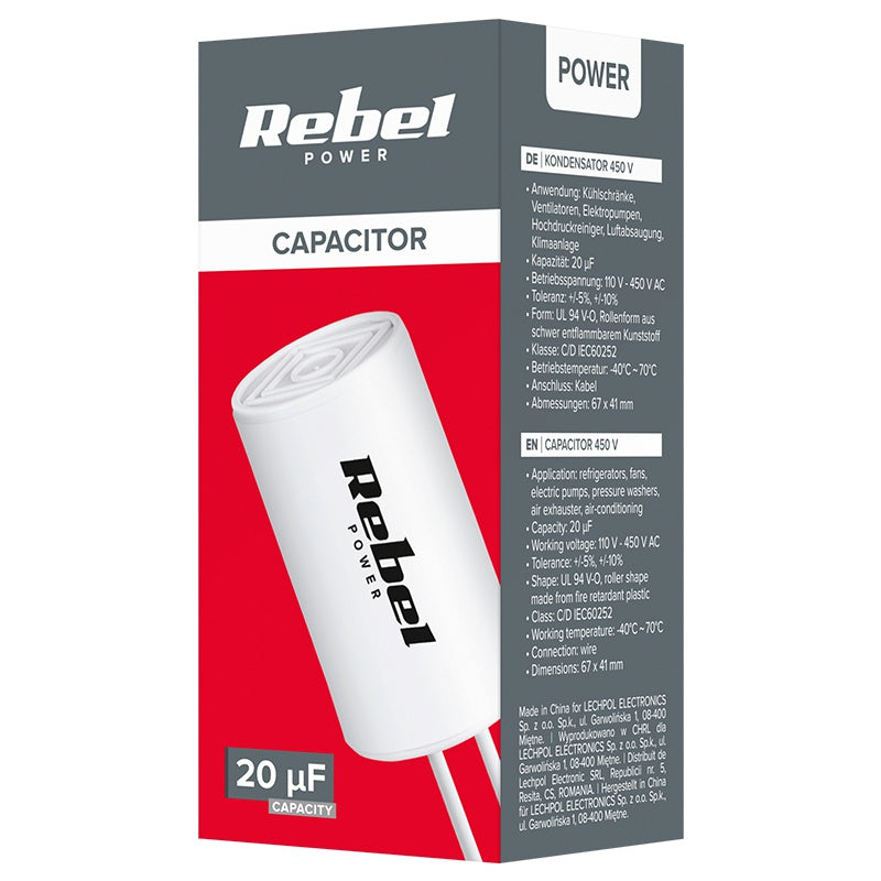 Condensator Motor 20uf Fir Urz 3133