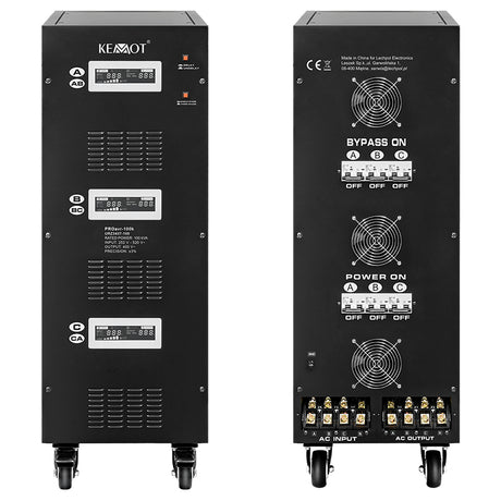 Stabilizator Servomotor Trifazat 100kva Proavr-100k Kem Urz 3437-100 cu afisaj LCD