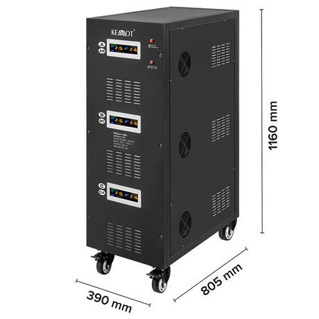 Stabilizator Servomotor Trifazat 100kva Proavr-100k Kem Urz 3437-100 cu afisaj LCD