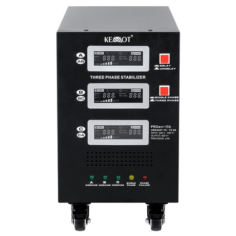 Stabilizator Servomotor Trifazat 15kva Proavr-15k Kemot Urz 3437-15 cu afisaj LCD