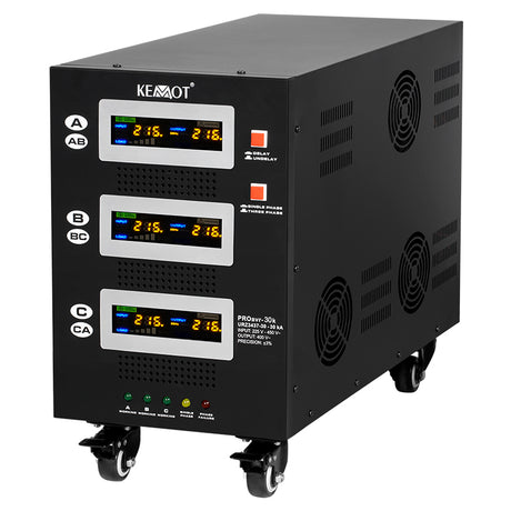 Stabilizator Servomotor Trifazat 30kva Proavr-30k Kemot Urz 3437-30 cu afisaj LCD
