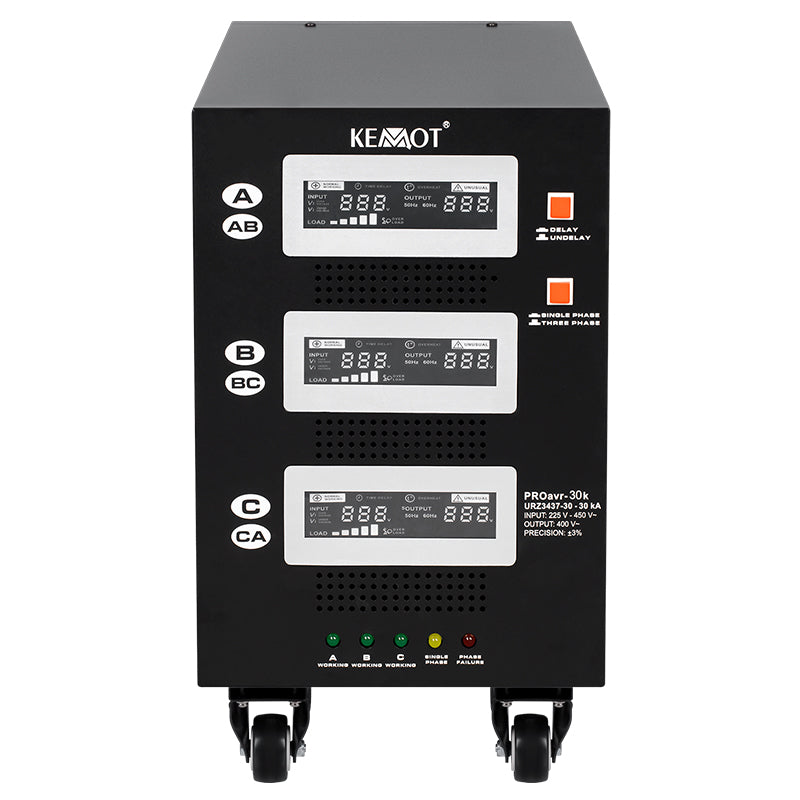 Stabilizator Servomotor Trifazat 30kva Proavr-30k Kemot Urz 3437-30 cu afisaj LCD