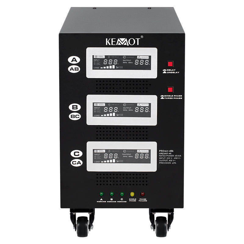Stabilizator Servomotor Trifazat 45kva Proavr-45k Kemot Urz 3437-45 cu afisaj LCD