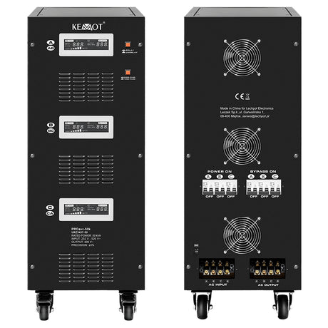 Stabilizator Servomotor Trifazat 50kva Proavr-50k Kemot Urz 3437-50 cu afisaj LCD