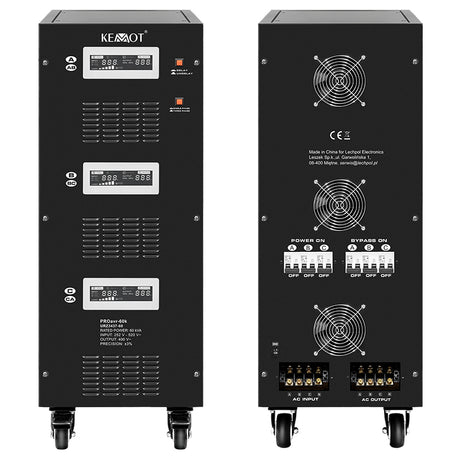 Stabilizator Servomotor Trifazat 60kva Proavr-60k Kemot Urz 3437-60 cu afisaj LCD