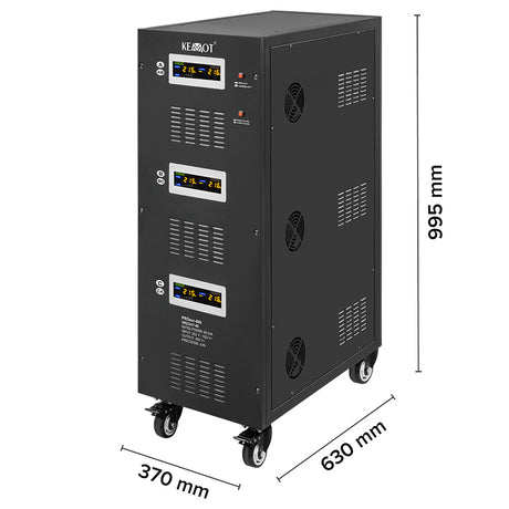 Stabilizator Servomotor Trifazat 60kva Proavr-60k Kemot Urz 3437-60 cu afisaj LCD