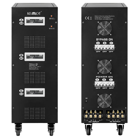 Stabilizator Servomotor Trifazat 80kva Proavr-80k Kemot Urz 3437-80 cu afisaj LCD