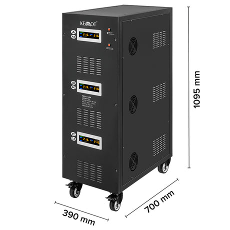 Stabilizator Servomotor Trifazat 80kva Proavr-80k Kemot Urz 3437-80 cu afisaj LCD