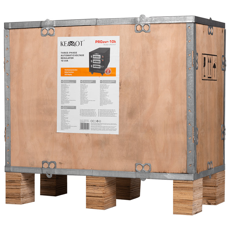 Stabilizator Servomotor Trifazat 10kva Proavr-10k Kemot Urz 3437 cu afisaj LED
