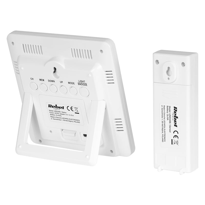Statie Meteo cu Senzor Exterior Rebel Urz 3498 cu alarma