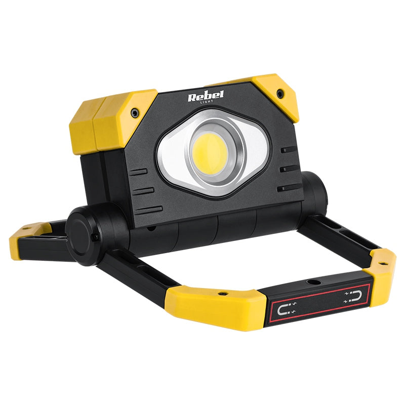 Reflector LED 2x COB Acumulator 5ah Rebel Urz 3607 cu baterie reincarcabila si USB