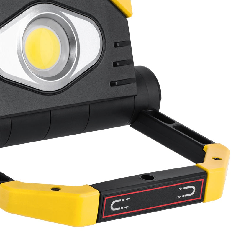 Reflector LED 2x COB Acumulator 5ah Rebel Urz 3607 cu baterie reincarcabila si USB