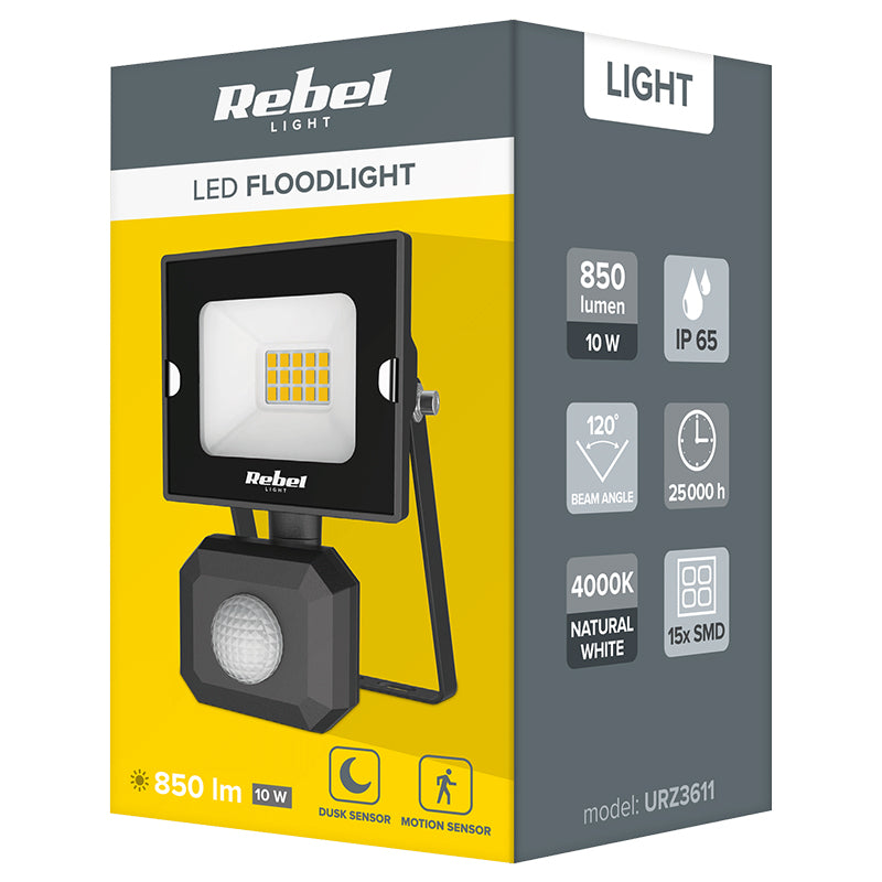Reflector 4000k cu Senzor Rebel LED 10W