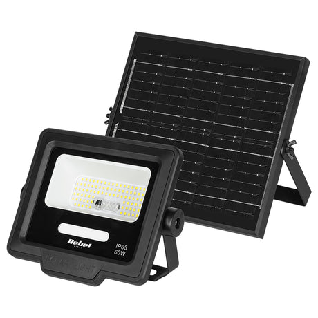 Reflector 6800 Panou Solar Telecomanda Rebel LED 60W cu baterie 4000 mAh
