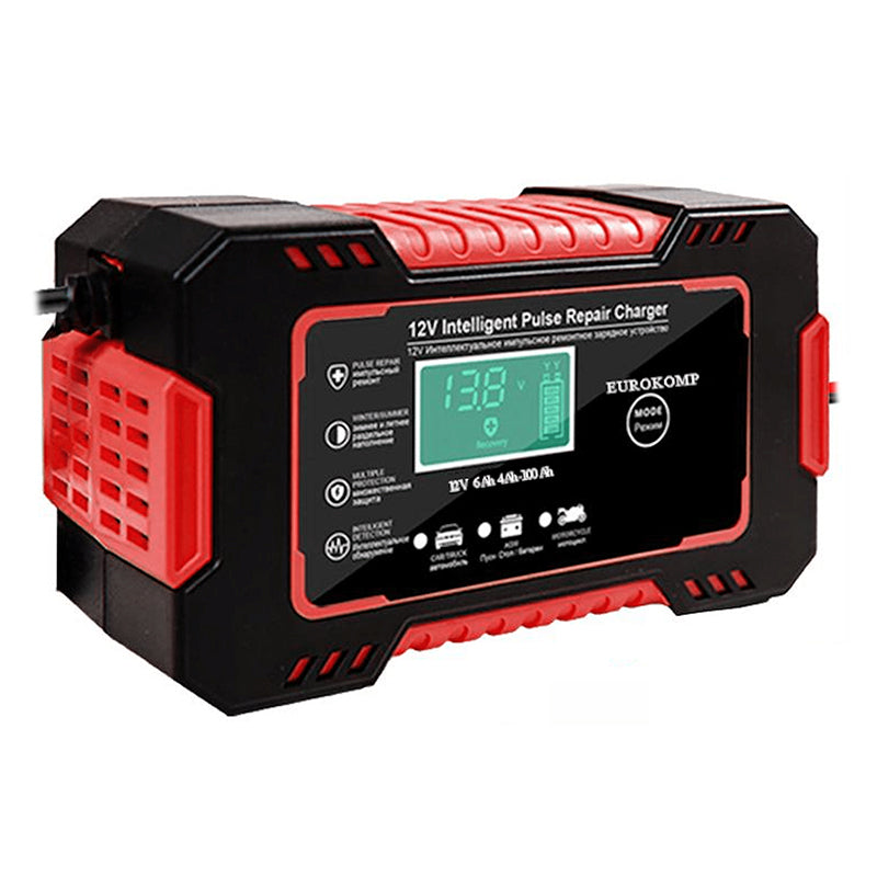 Redresor Automat baterie Auto 12V cu afisaj LCD si baterie reincarcabila