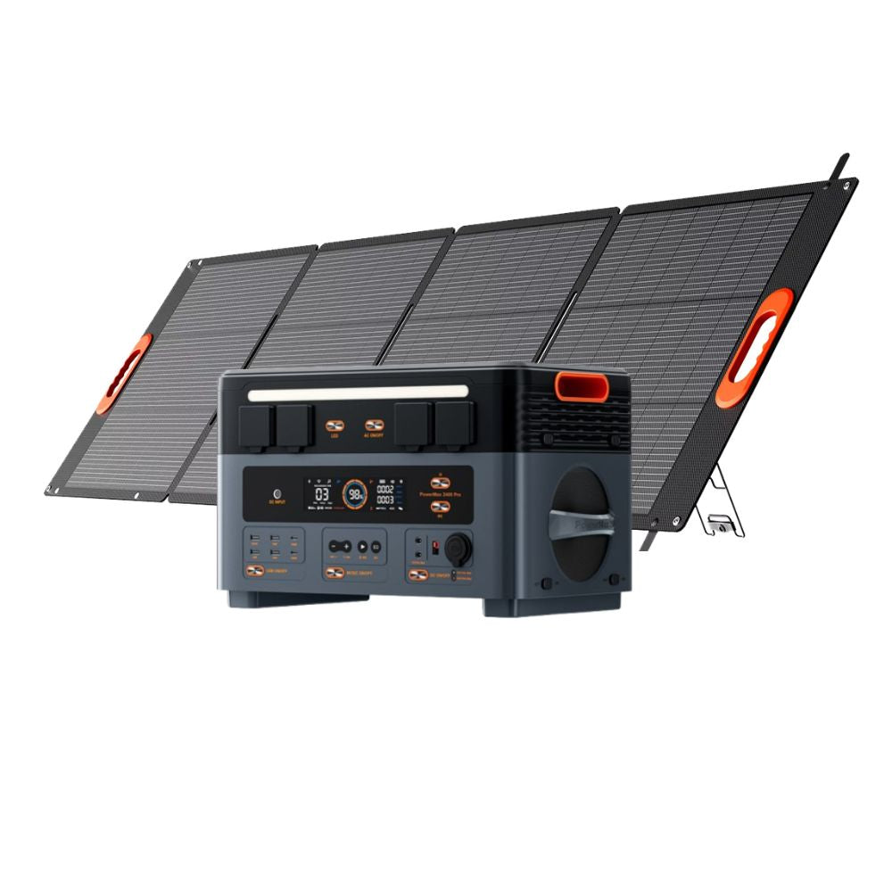Oscal PowerMax 2400Pro solar generator kit 2016Wh 2400W with 200W solar panel