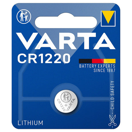 Baterie Blister 1 Buc Varta CR 1220 cu baterie reincarcabila