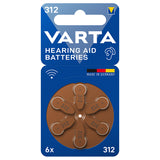 Baterii Auditive 312 Blister 6 Varta cu Bluetooth si baterie reincarcabila