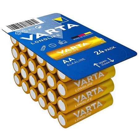 Baterie Alcalina Longlife Blister 24 Buc Varta Lr 06 cu baterie reincarcabila