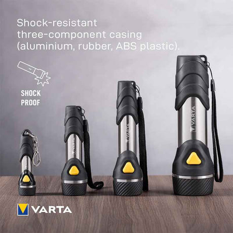 Lanterna LED Varta F20 Day Light, 40 lm, Raza 40 m, Autonomie 62 ore, 9 LED-uri