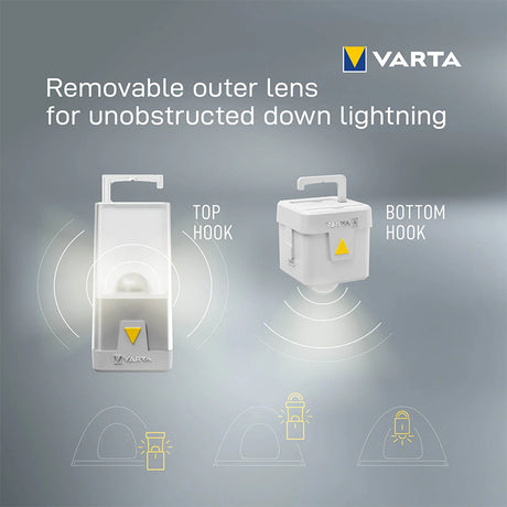 Lanterna Camping Varta Outdoor Ambiance L10, 150 lm, LED Multicolor, IPX4, Montabila