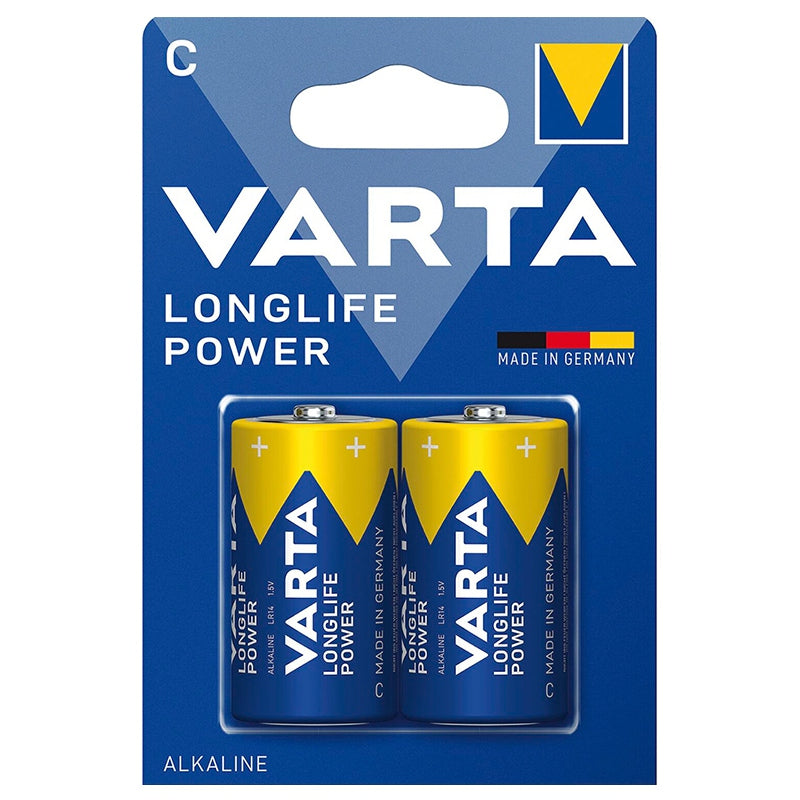Baterie Alcalina Longlife Power Blister 2buc Varta Lr 14 cu baterie reincarcabila