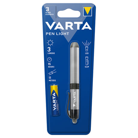 Lanterna LED Pen Light Varta cu baterie reincarcabila