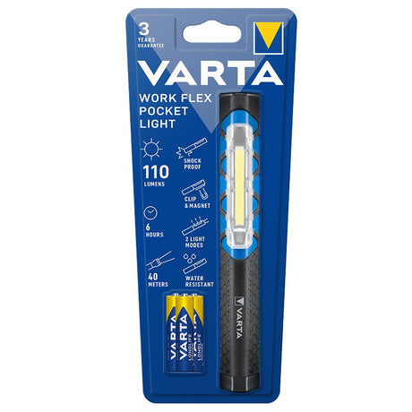 Lanterna LED Work Flex Pocket Light Varta cu baterie reincarcabila