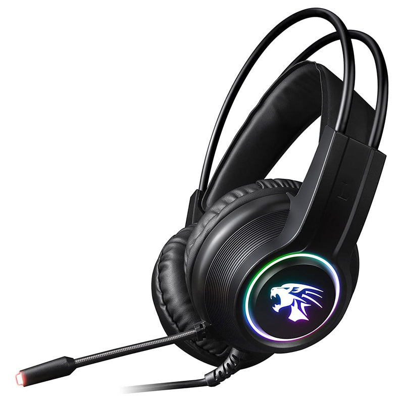 Casti Hi-fi Stereo cu Microfon Gaming RGB Vh 8030 cu USB si Sunet Stereo