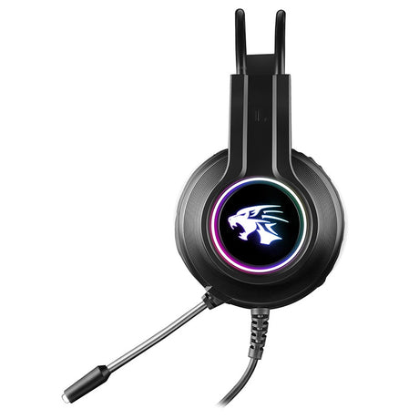 Casti Hi-fi Stereo cu Microfon Gaming RGB Vh 8030 cu USB si Sunet Stereo