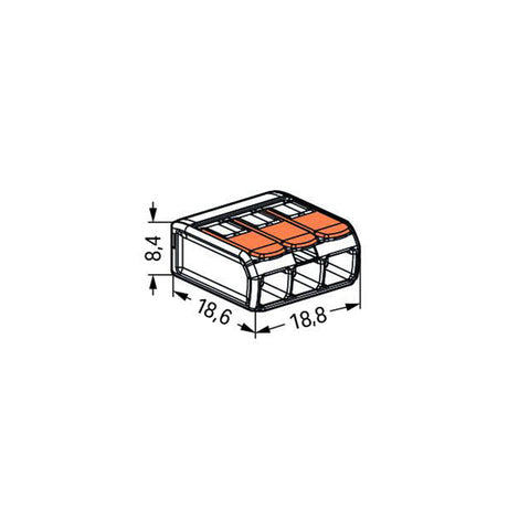 Cleme Wago Slim Myf 3x4mm2 Buc Set 50