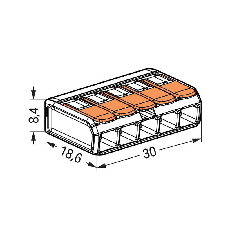 Cleme Wago Slim Myf 5x4mm2 Buc Set 25