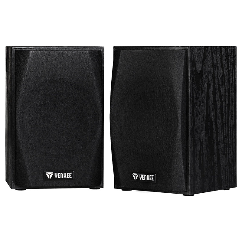 Boxe Stereo 2.0 Lemn Negru Yenkee Ysp 2010bk cu USB si Sunet Stereo