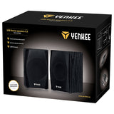 Boxe Stereo 2.0 Lemn Negru Yenkee Ysp 2010bk cu USB si Sunet Stereo