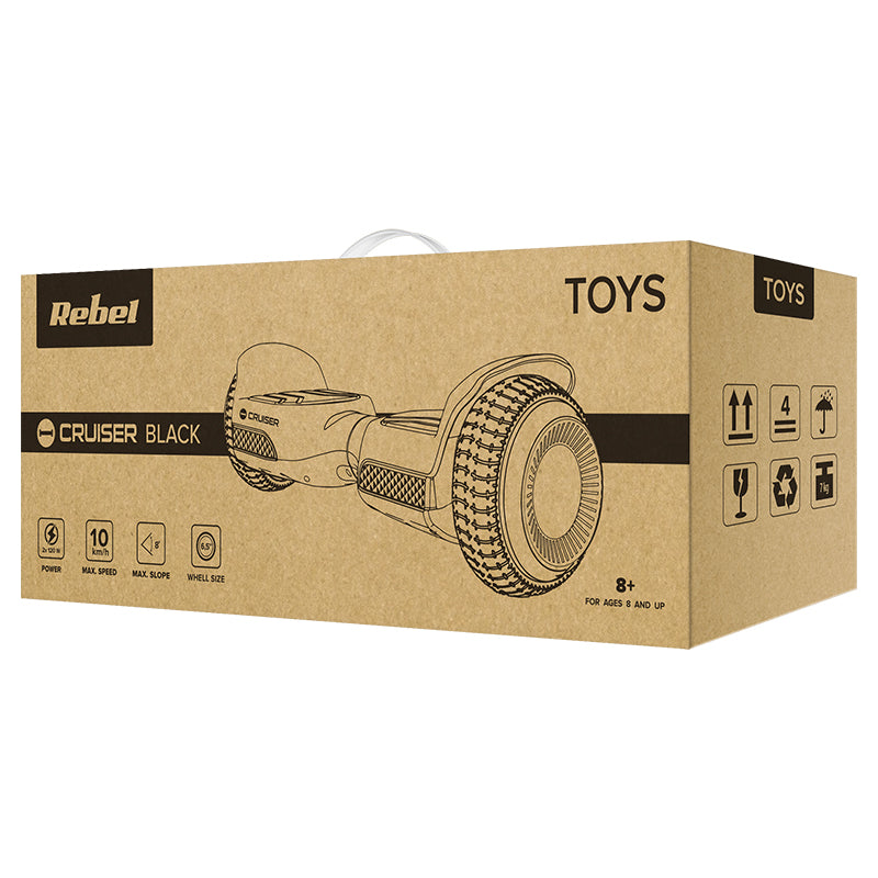 Scooter Hoverboard Cruiser Black Rebel Zab 0016 cu baterie reincarcabila