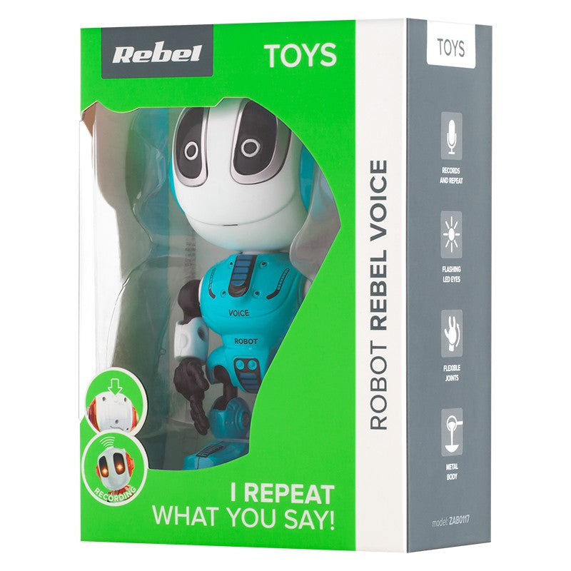 Robot Voice Blue Rebel Zab 0117b cu baterie reincarcabila