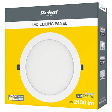 Plafoniera 4000k Rebel LED 18W