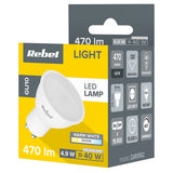 Bec LED 3000k Rebel Gu 10