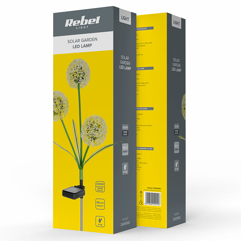 Lampa LED Solara Decorativa Rebel Zar 0580 cu baterie 600 mAh