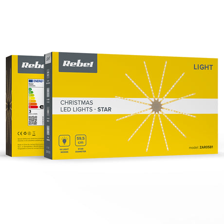 Decoratiune Craciun LED Stea Rebel Zar 0581