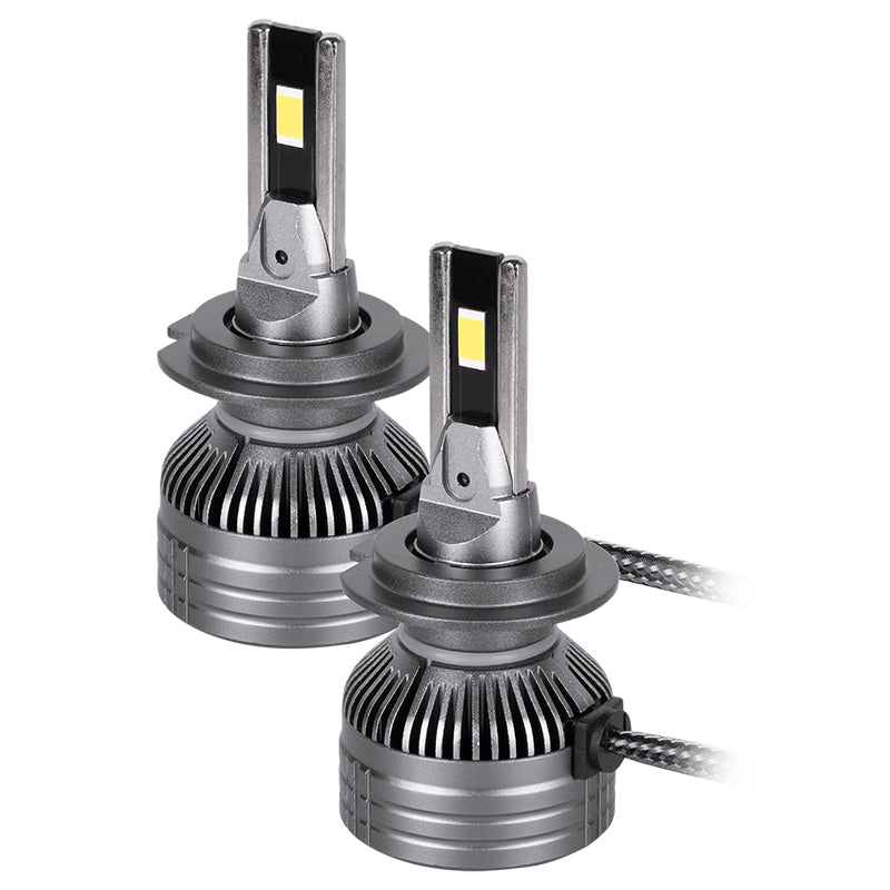 Set 2 Becuri LED Auto HQ A16-H7, 90W, 15000 lm, 6000K, IP68, Alb Rece